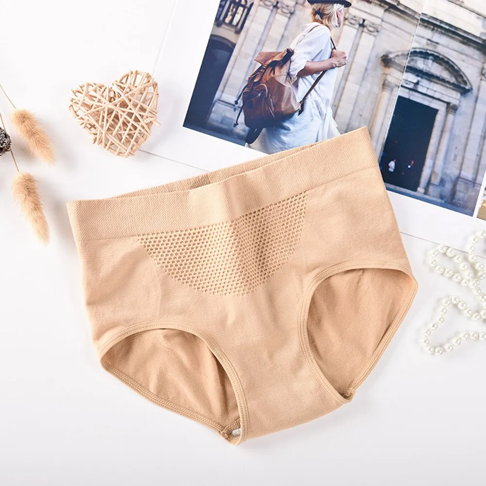 

Women's Underwear High Waist Abdomen In Hip Lift Slimming Lingerie 3D Graphene Sexy Seamless Shaping Female Panties