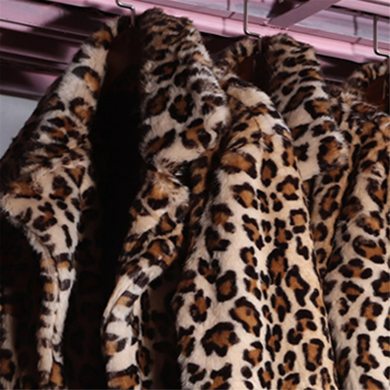 Women's large size fashionable long to ankle skinny fur coat jacket