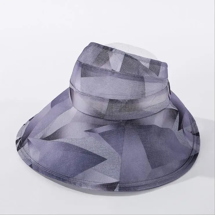 2020 Женская широкополая Летняя Пляжная Пустая Шляпа с широкими полями