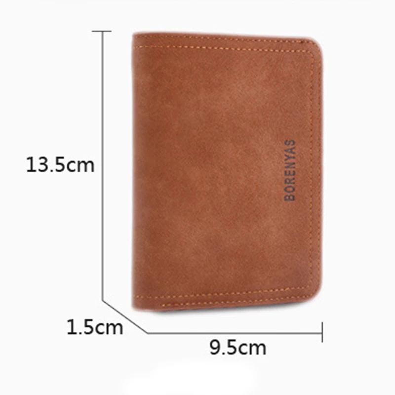 Модные мужские короткие кошельки из искусственной кожи кошелек на застежке для