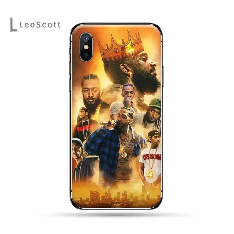 

Rapper Nipsey Hussle Phone Case for iPhone 11 12 pro XS MAX 8 7 6 6S Plus X 5S SE 2020 XR mini