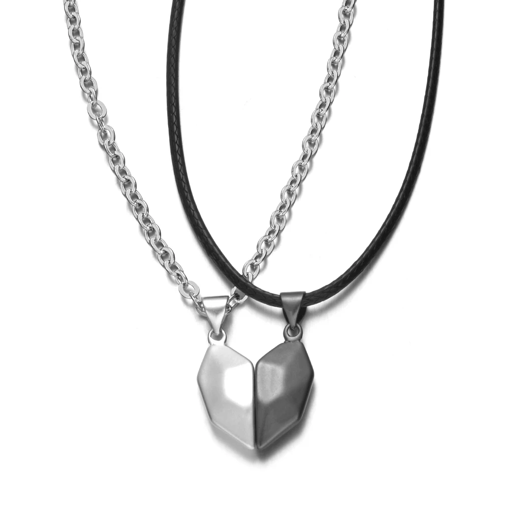 

Подвеска в виде сердца для влюбленных в минималистском стиле, 2 шт.