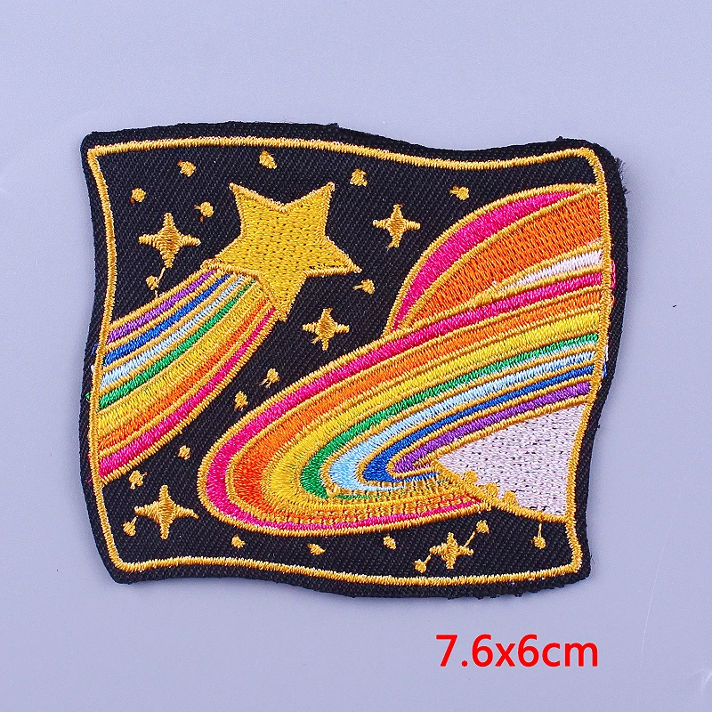 

Prajna Adventure Mountain Explorer Patches Outdoor Embroideried Patches For Clothing Iron On Patches For Clothes Stripe Van Gogh