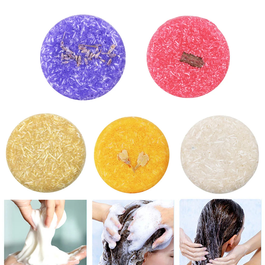 5 Pcs Hair Darkening Shampoo Bar-Natural Organic Conditioner And Repair Essence | Soap