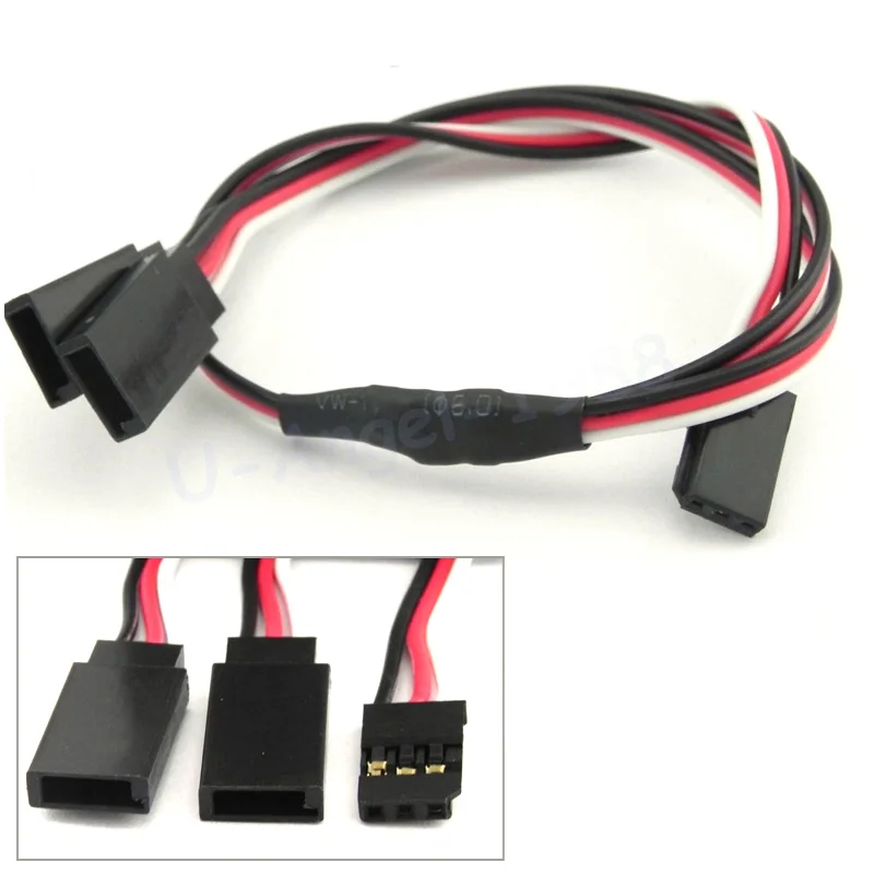 50 шт./лот 500 мм 300 150 Servo Y удлинитель свинцовый кабель для RC Futaba JR сервопривод часть |