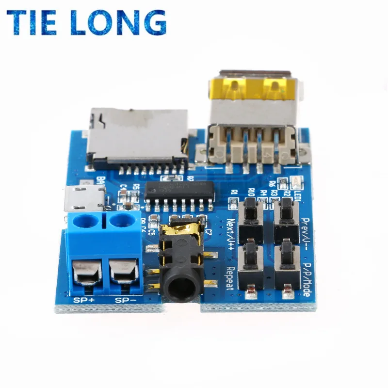 Micro USB MP3 модуль TF карта U-диск Телефон аудиоплеера 3 7-5 5 В | Электронные компоненты и