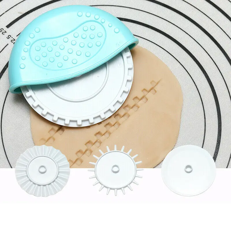 

Delidge 4Pcs Dough Cutter Tool 4 Style Patterns Noodle Maker Lattice Roller Docker Kitchen DIY Cutting Edge Roller