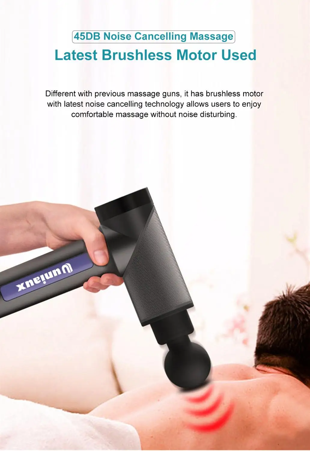 Uniaux Adpro массажный пистолет профессиональный модный физиотерапия | Красота и