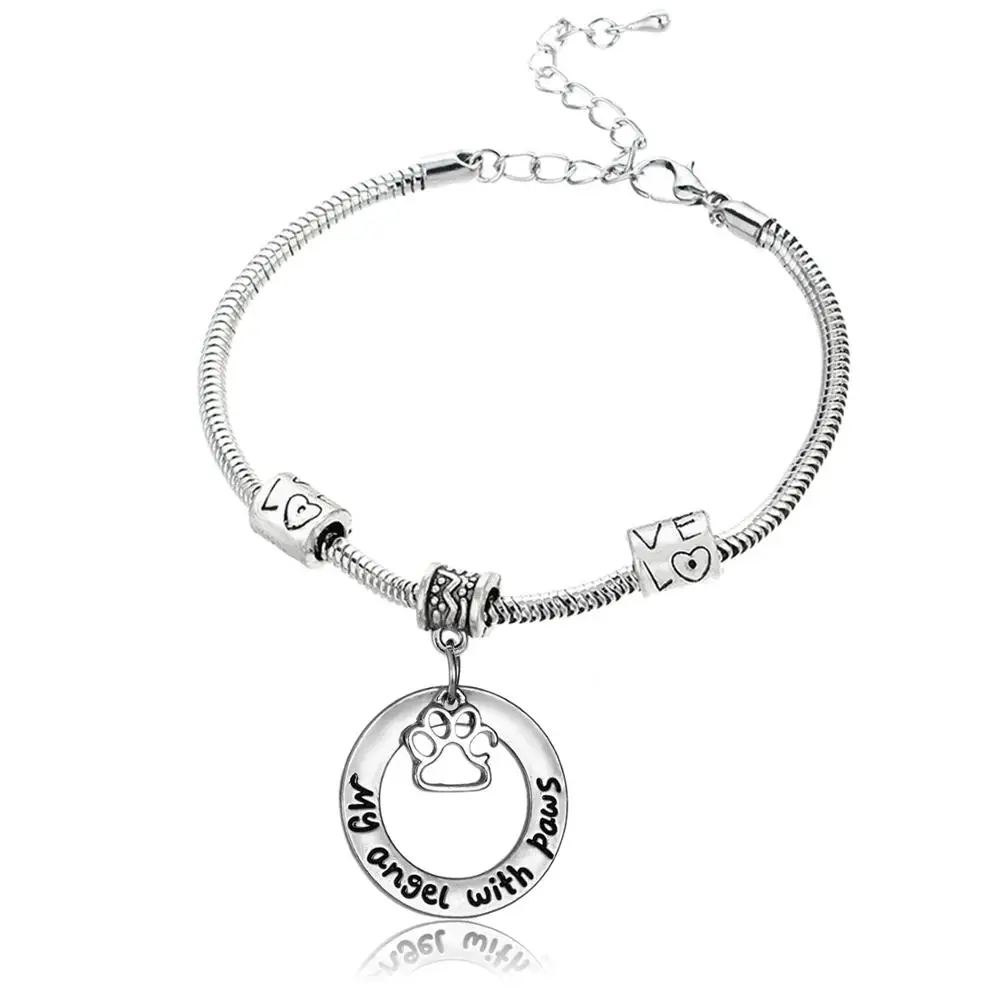 12 шт. полые круглые браслеты с лапами Мой ангел|Цепочки и браслеты| |