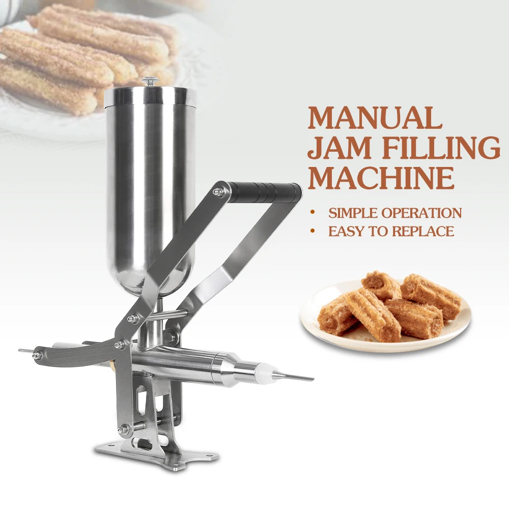 

GZZT Manual Jam Filling Machine Commercial 4.5L Chocolate/ Cream/ Honey/ Juice Sauce Filling Machine Stainless Steel