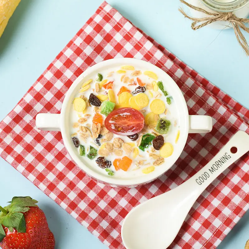 

2020 Shandong Suan Nai Gu Wu Cui Mai Pian Yogurt Fruit Grain Crispy Cereal Instant Meal Replacement Breakfast for Beauty
