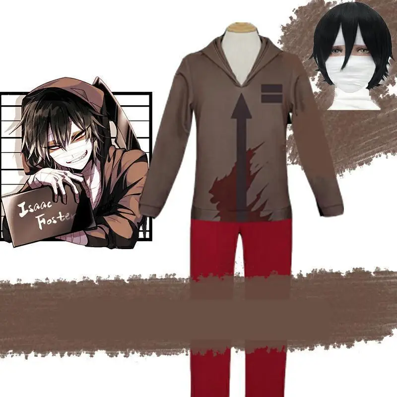 Мужской костюм с капюшоном и брюками для косплея | Тематическая одежда униформа