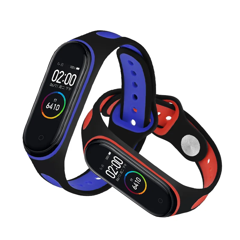 Newest Soft Silicone band for xiaomi mi band 5 3 4 Strap watch wrist strap U-shaped wristband replacement strap for mi band 6 3