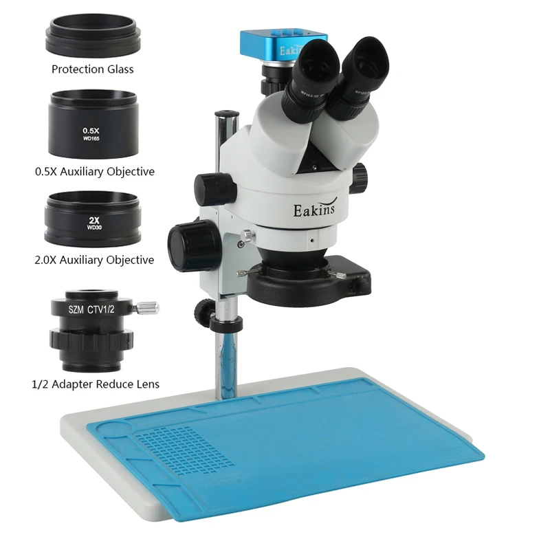 

HDMI USB 7X- 90X 1080P 36MP многофокусный непрерывный зум Тринокулярный стереомикроскоп видеокамера для ремонта телефона пайки