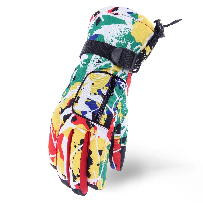 Зимние лыжные перчатки 2021 Женские флисовые теплые женские для сноуборда