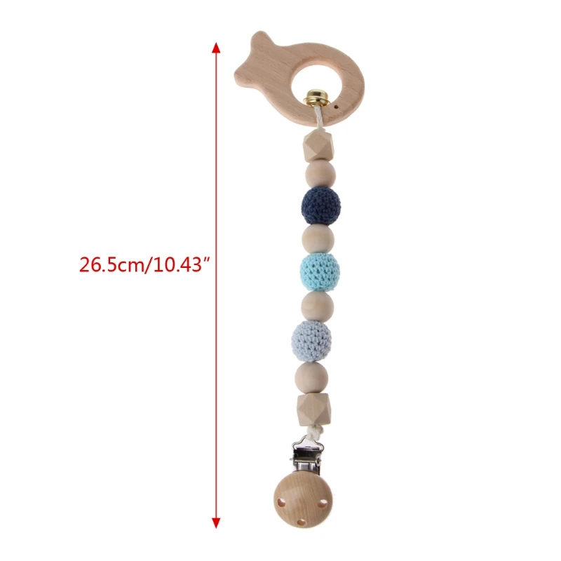 

Child Animal Clip Rattles Baby Beech Wood Teether Shower Gift Bed Hanging Toys