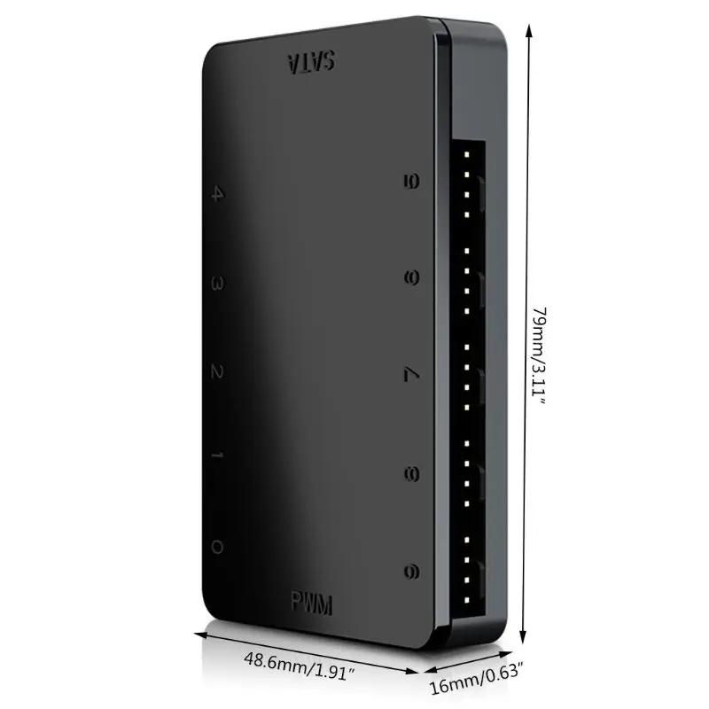 

От 1 до 10 4PIN SATA PWM чехол охладителя процессора охлаждающий вентилятор кабель концентратор сплиттер адаптер магнит Адсорбция Дизайн Аксессуа...
