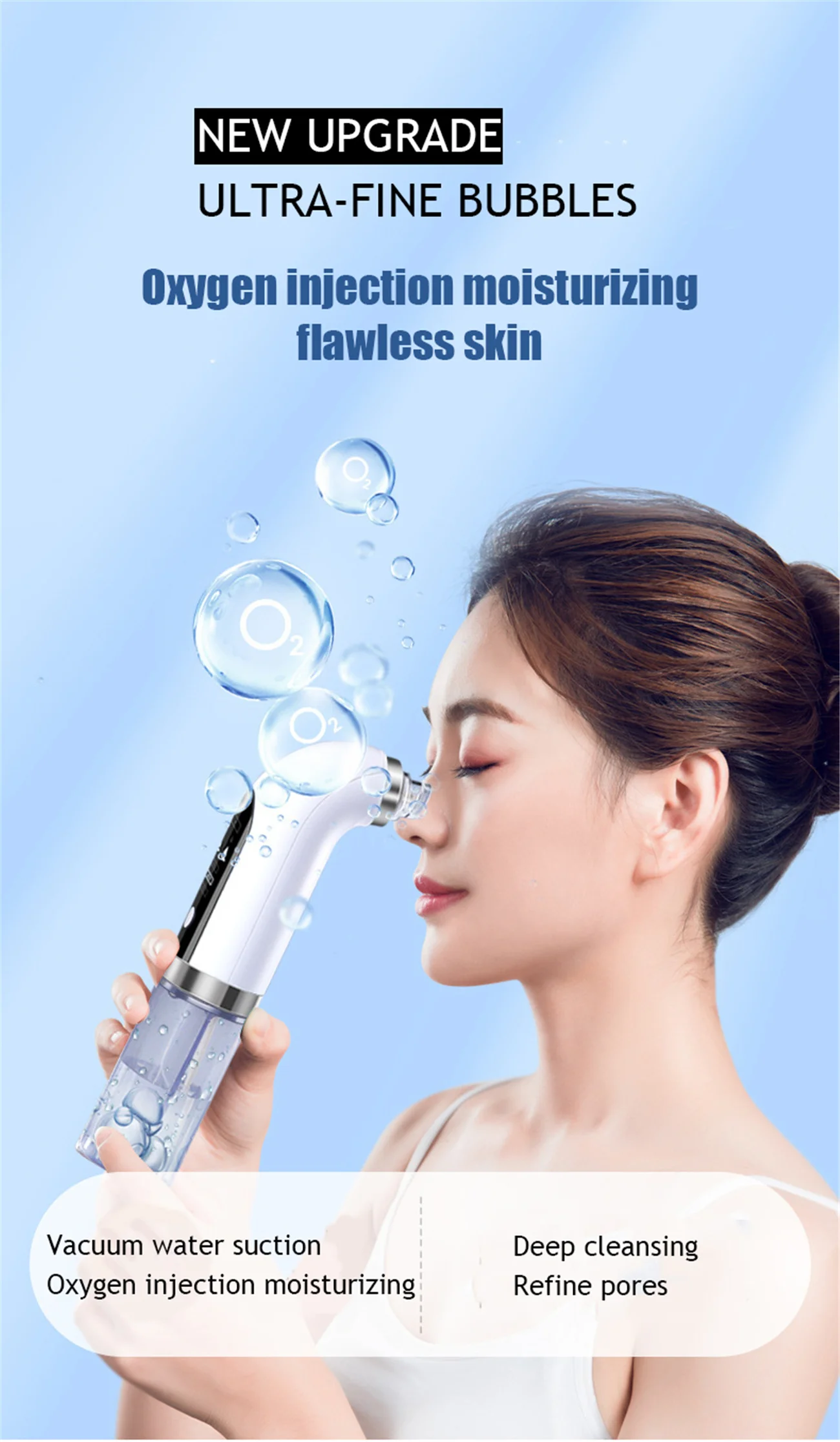 

Pore Vacuum Blackhead Remover Home Facial Beauty Deep Cleaning Cleaner Machine