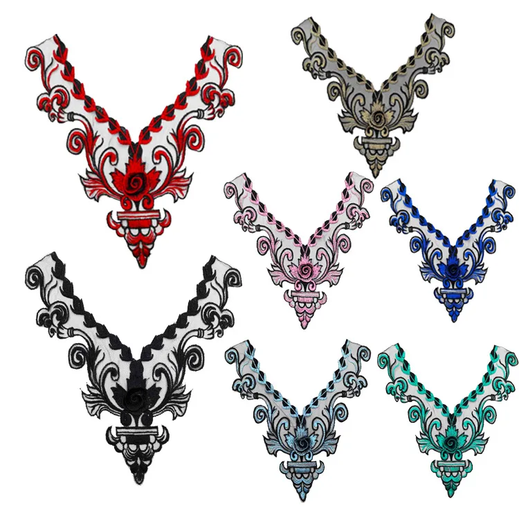 Новинка 2019 модная аппликация сделай сам Водорастворимая Вышивка украшение для