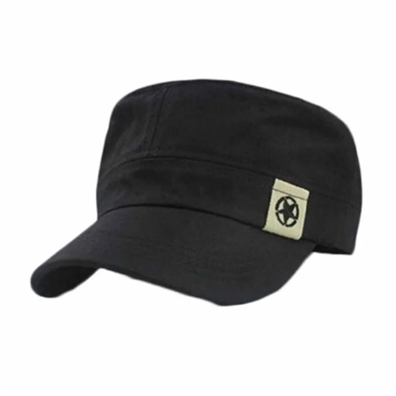 Мужская кепка в стиле милитари Регулируемая Кепка на плоской подошве летняя