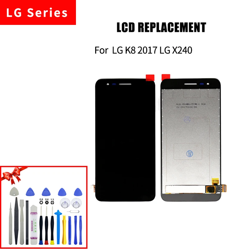 

LCD For LG K8 2017 LG X240 LCD Display Touch Screen Digitizer Assembly with Disassembly tools