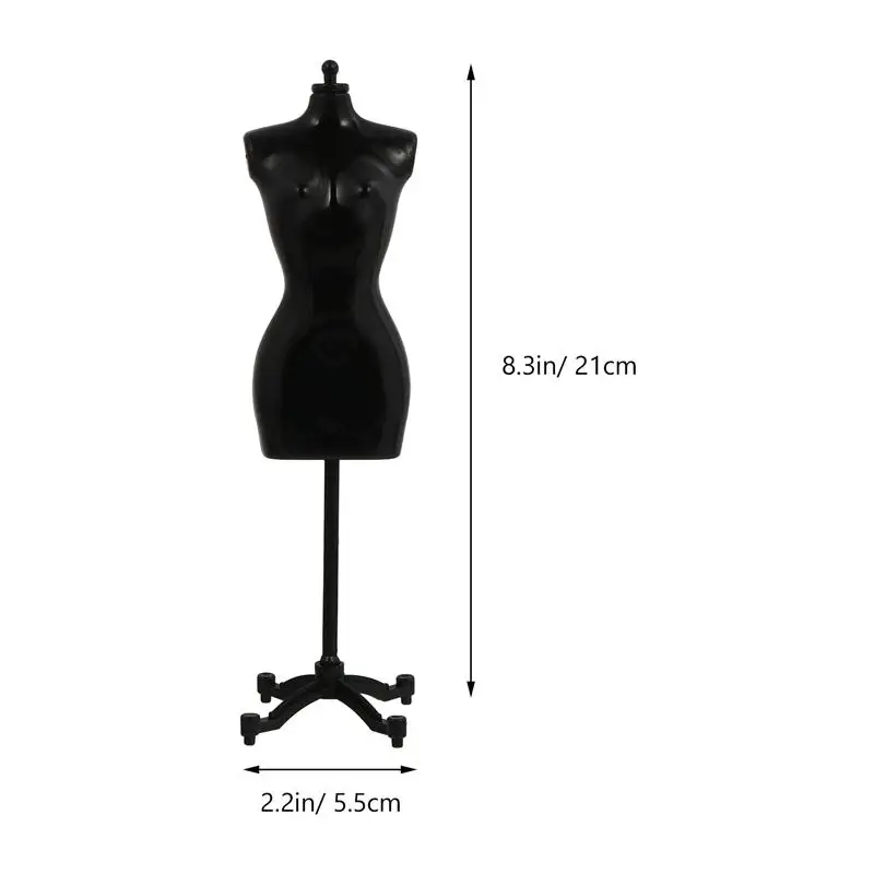 4pcs Mini Doll Dress Support Mannequin Model Stand Accessories (Mixed Style) | Дом и сад