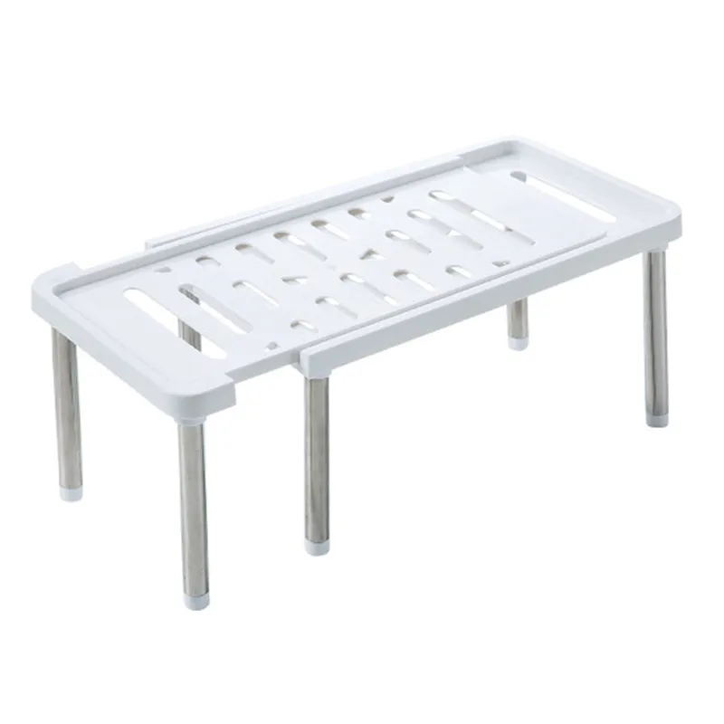 Стеллаж для хранения складной держатель Штабелируемый Органайзер Кухня шкаф