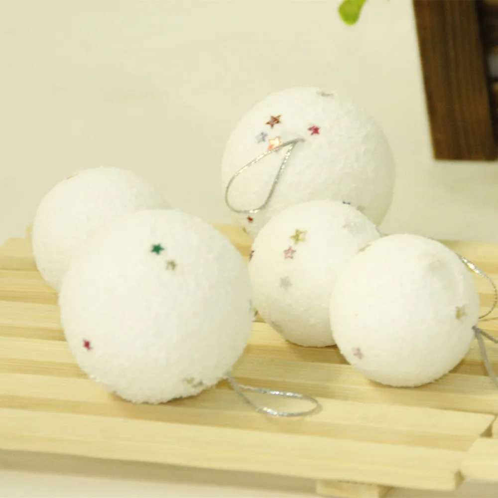 12 шт. ручная работа Рождественский снежок новые модные белые пенопластовые шары