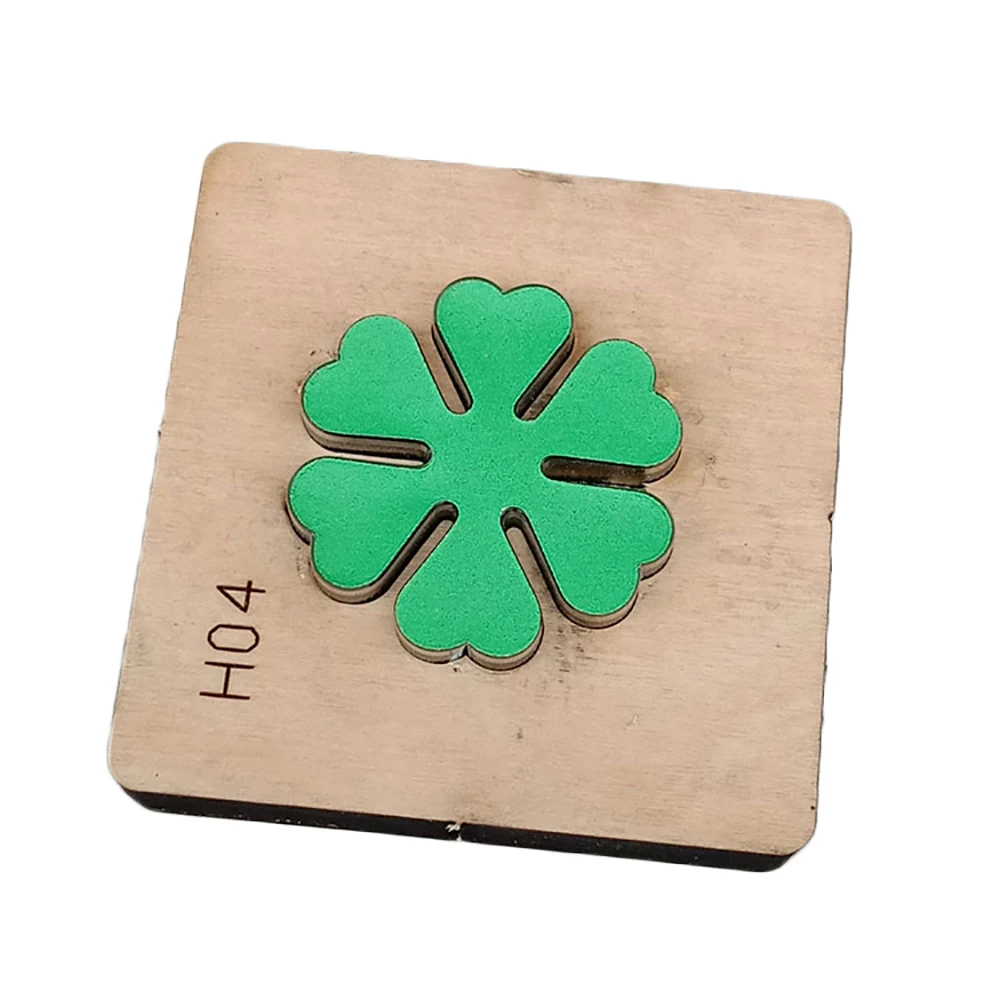 С рисунком цветов и листьев в форме деревянная форма умирает вырезать трафарет