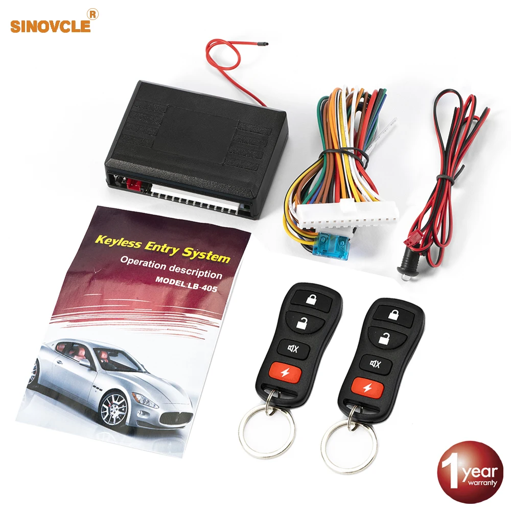 Viecar Car Remote Central Door Lock Keyless System Central Locking with Remote Control Car Alarm Systems Remote Central Kit