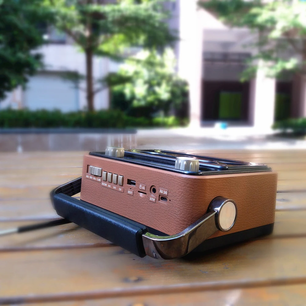Цифровой FM радио многофункциональный MP3 плеер деревянный радиоприемник Ручка
