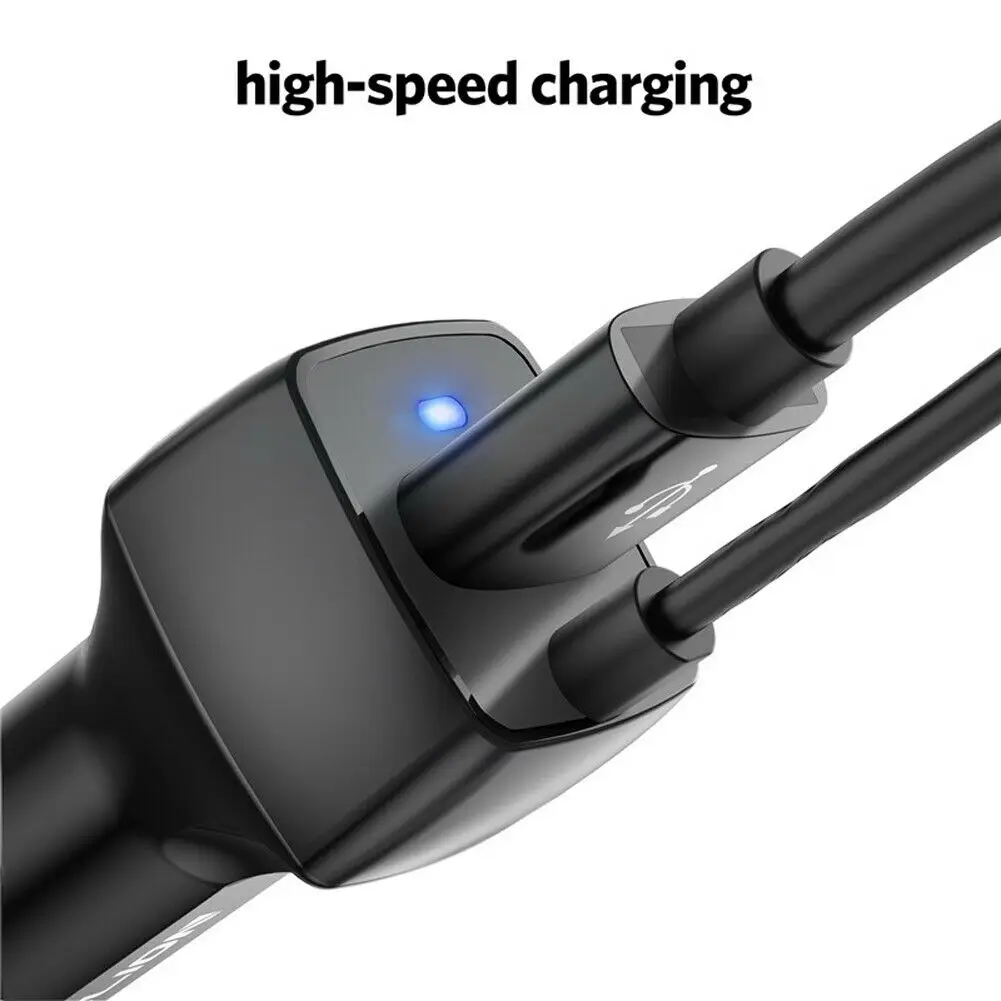 Универсальный двойной зарядное устройство usb для iPhone X XR XS Max Micro Тип usb C кабель для зарядки в автомобиле для samsung S8 S9 плюс