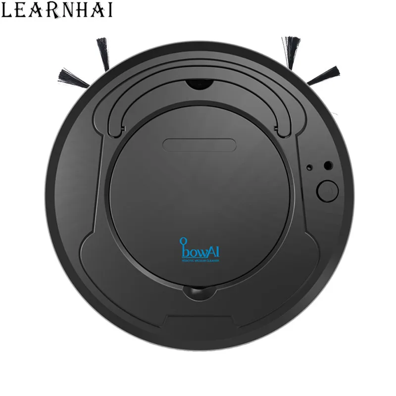Черный LEARNHAI OB8 умный робот-пылесос 3 в 1 перезаряжаемый домашний робот-Пол подметальная Бытовая уборочная машина Прямая поставка - Цвет: Черный