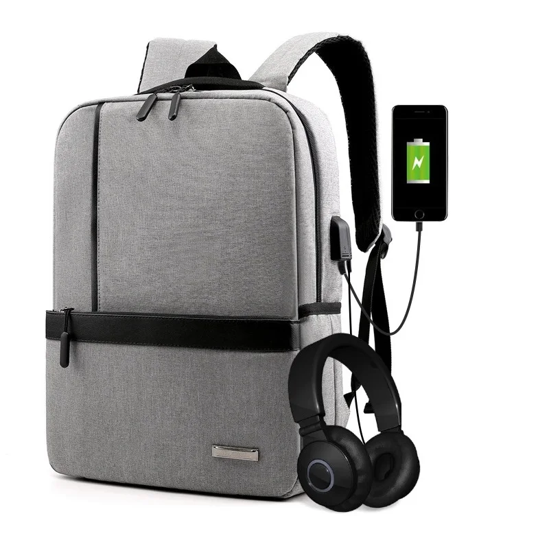 

Fashion USB Charging Functional Backpack Large Capacity 15.6inch Laptop Bags Men's Business Travel Casual School Bag Rucksack