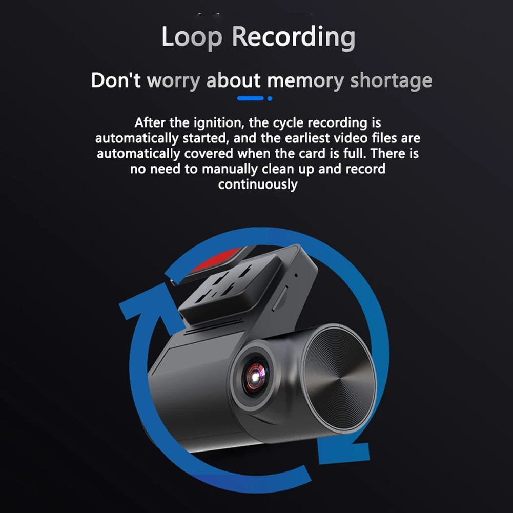 

Car Video recorder Dash Cam HD 720P Mirror Cam 270 Wide Angle Car Dvr Camera Loop Recording Motion Tracking Parking Monitor