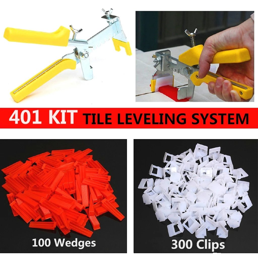 401 шт. клипсы и плоскогубцы для выравнивания плитки 2 мм|Детали строительного