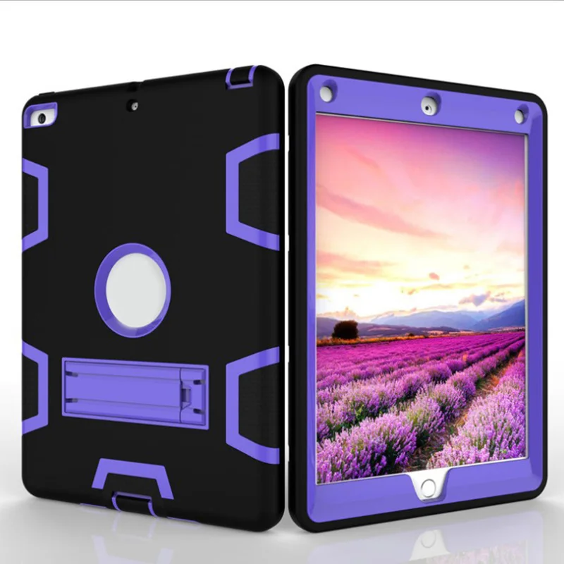 Новый противоударный резиновый чехол с жесткой подставкой для Ipad air /