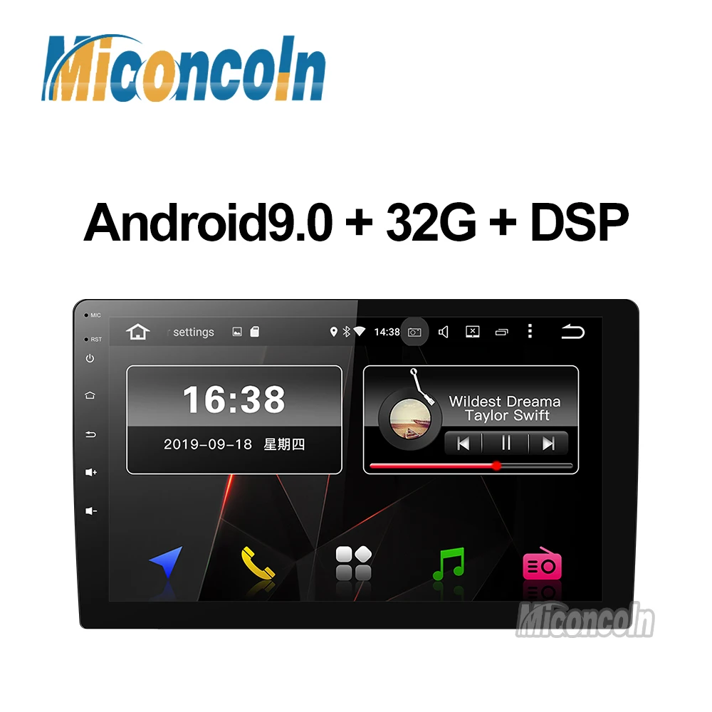PX30 32G ips android 9 0 автомобильный dvd gps Навигатор Радио Видео Аудио плеер стерео