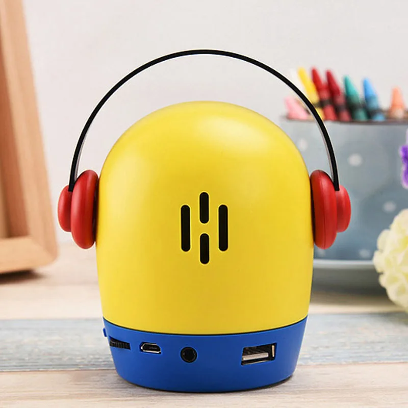 Милый мультяшный беспроводной Bluetooth динамик Портативный на открытом воздухе