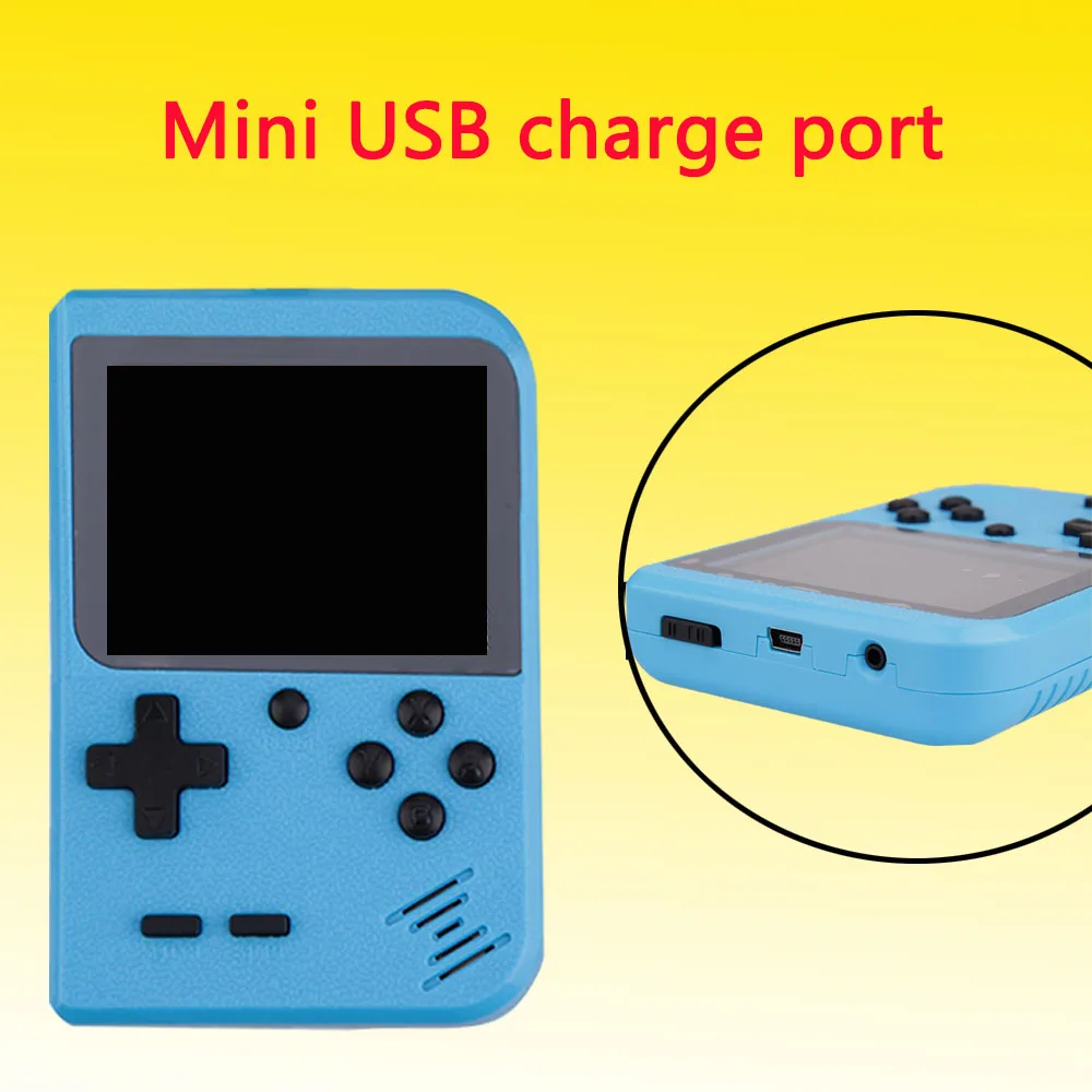 Портативная мини игровая приставка в стиле ретро 8 битная 2 дюймовая цветная ЖК