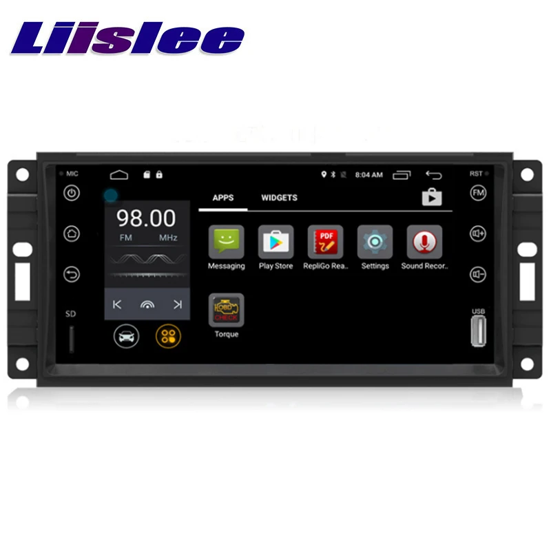 LiisLee Автомобильный мультимедийный gps HiFi аудио Радио стерео для Dodge зарядное