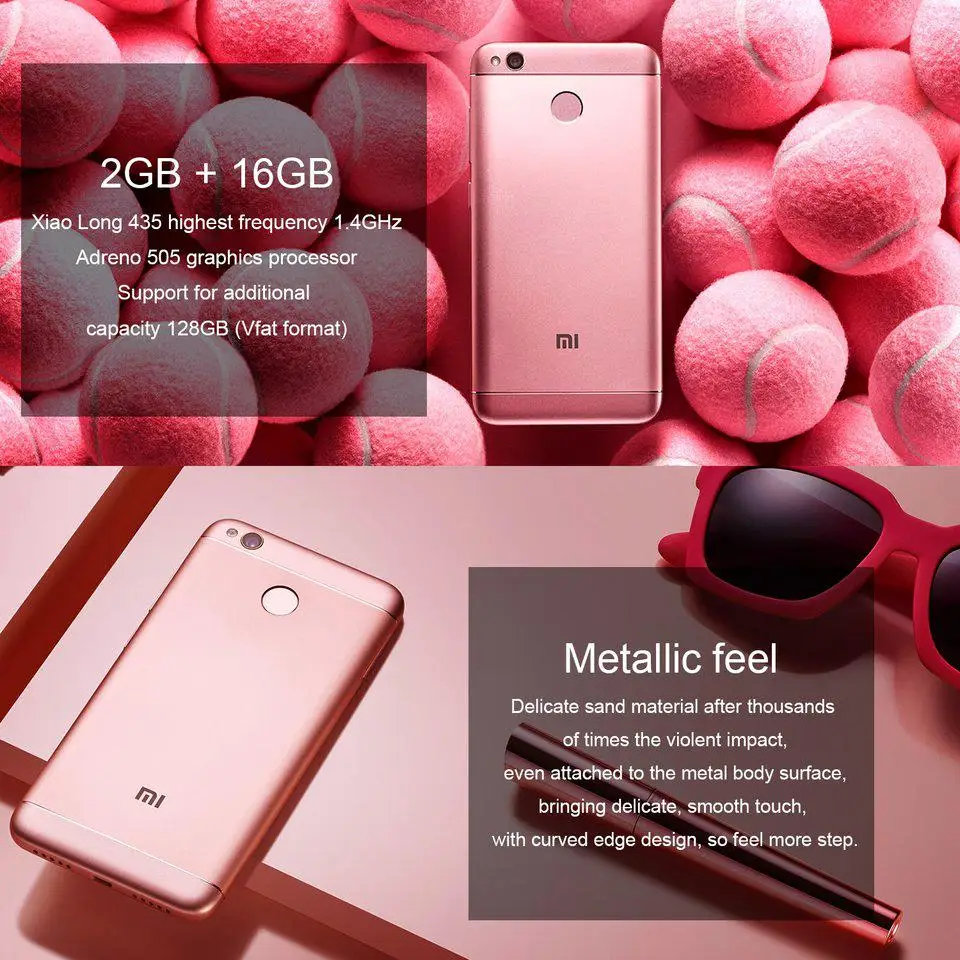 xiaomi redmi 4x smartphone 4000mah snapdragon 435 13 0mp rear camera mobile phone free global shipping