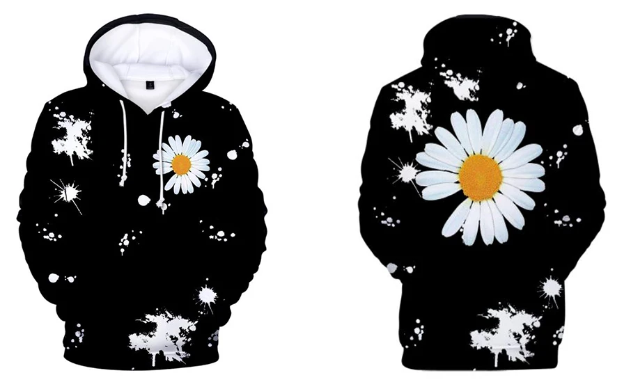 Худи Gdragon Daisy 3D G Dragon горячая Распродажа Harajuku женские худи граффити дизайн GD для