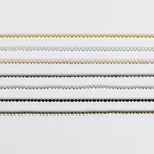 Цепочки 5 млот из металлического сплава с бусинами для ожерелий, Ювелирная фурнитура сделай сам 1,2, 1,2, 2,0 мм