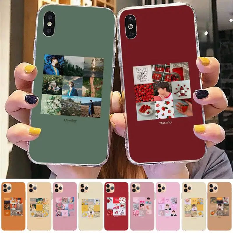 

Fashion group EXO kpop Phone Case for iPhone 13 11 12 13 mini pro XS MAX 8 7 6 6S Plus X 5S SE 2020 XR cover