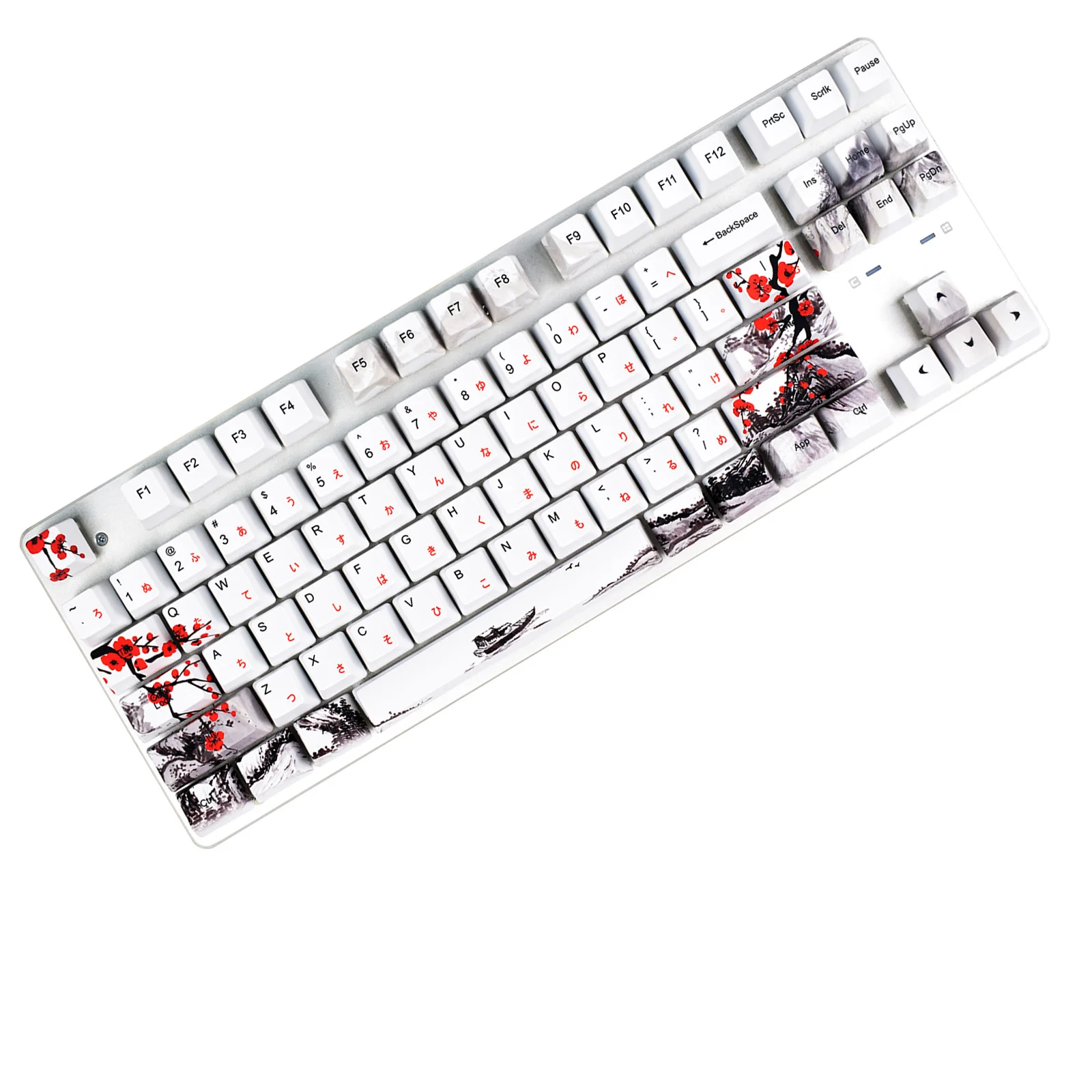 

110 клавиш PBT под заказ, колпачки для клавиш с сублимационной печатью, OEM профиль, японские колпачки для клавиш шрифтов предназначены для меха...