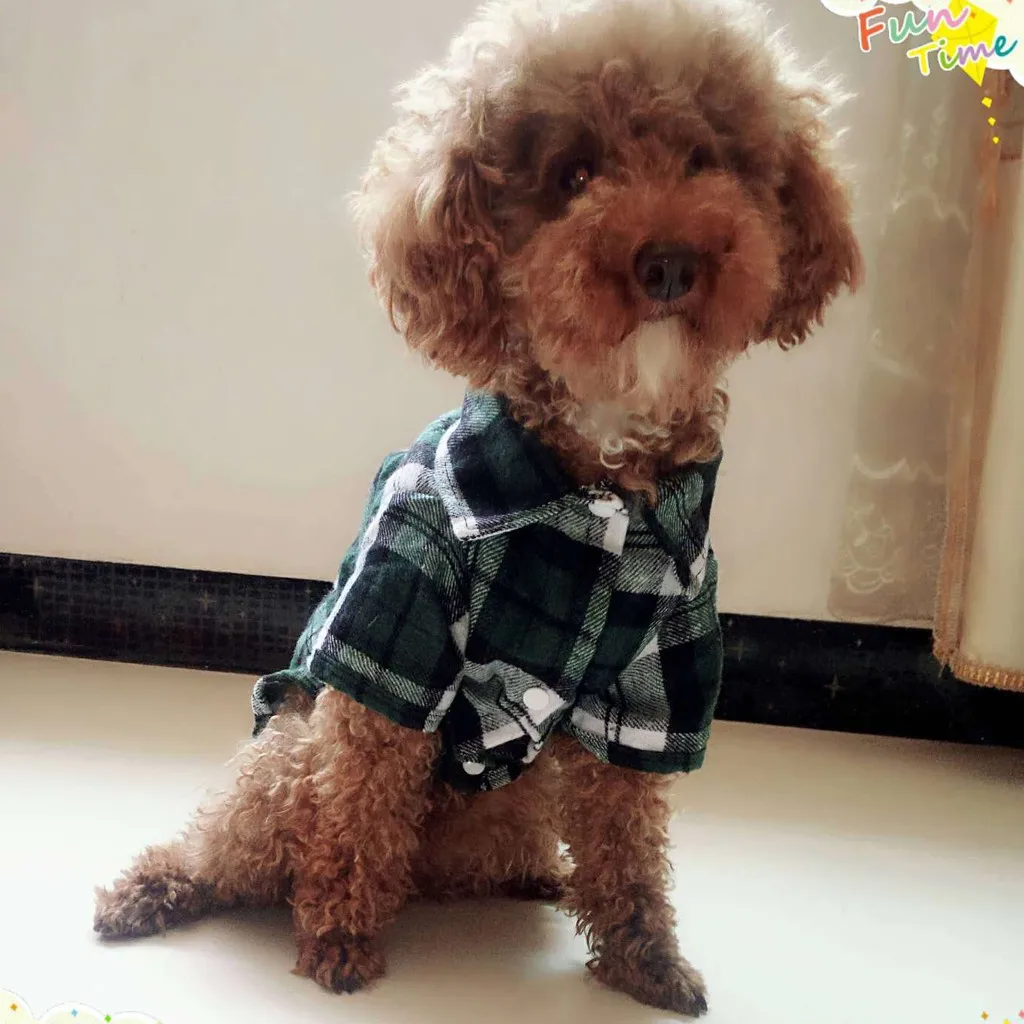 Ocardian Pet shirt lattice Checked prints Costume Pets Clothing Cats Puppy dogs Clothes ubranka dla psa 2020 new drop ship | Дом и сад