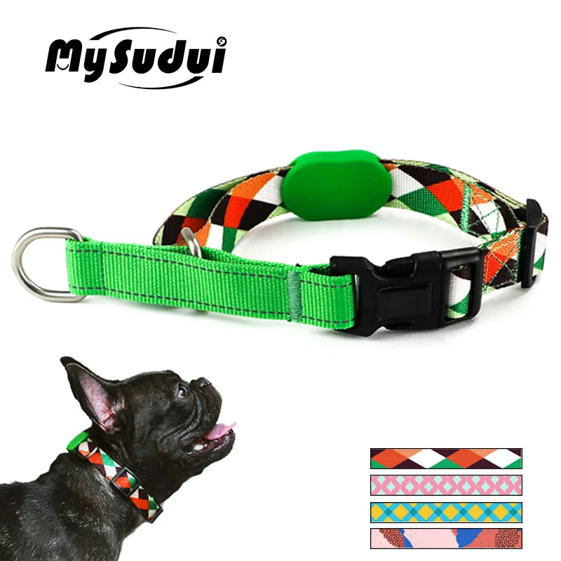 

Dog Choker Collar Soft Nylon Training Slip Dog Collar Plaid Martingale Strong Slip Choke Chains Reflective For Small Large Dogs