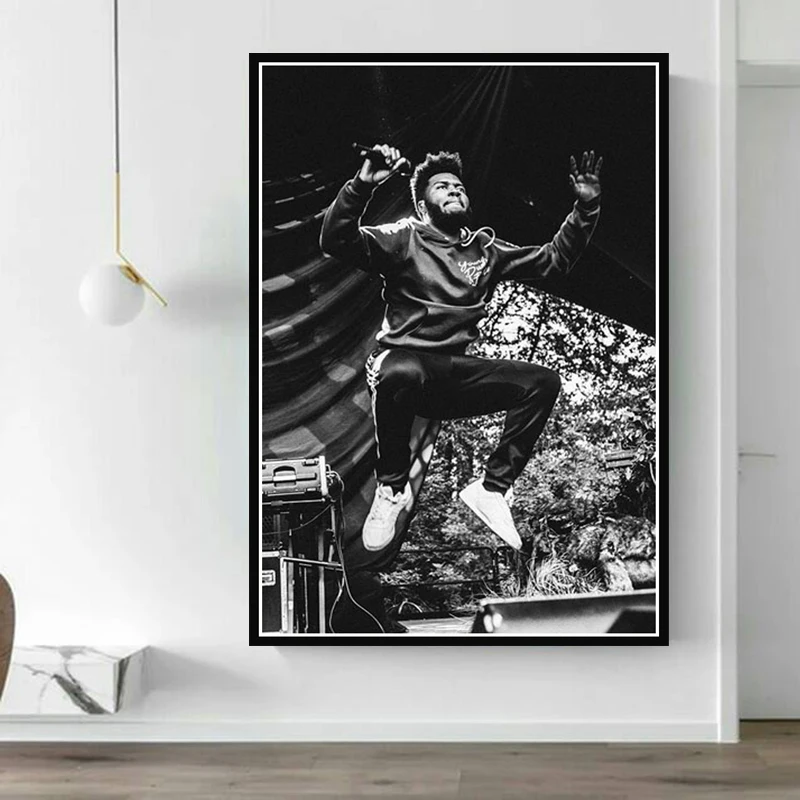 Poster Prints Hot Khalid Hip Hop Rap Music Pop Star Rapper Oil Painting Canvas Art Wall Pictures Living Room Home Decor | Дом и сад