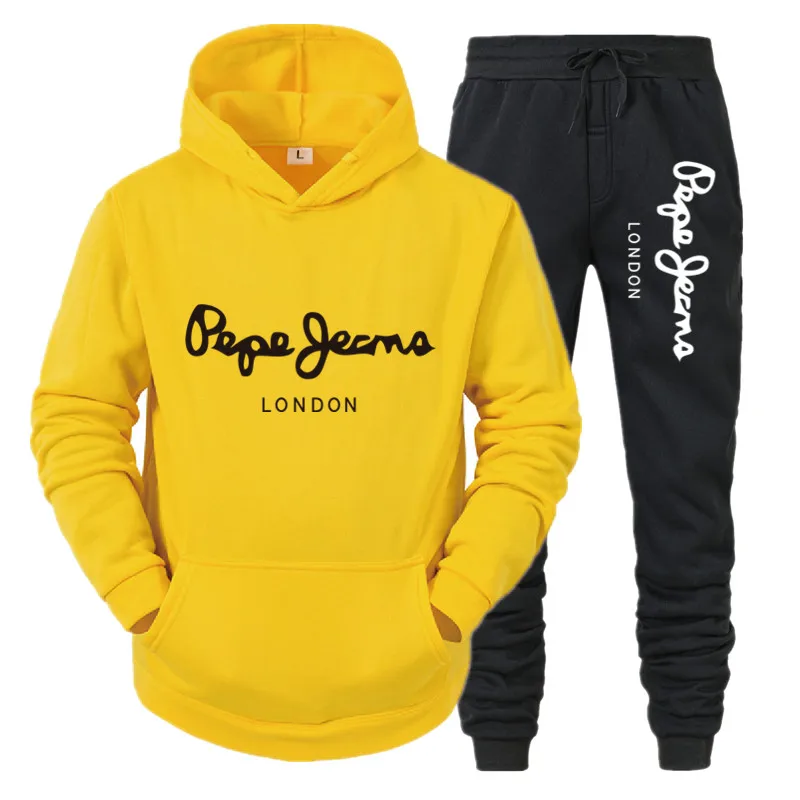 

Men's outdoor sportswear 2-piece new suit spring and autumn hoodie + pants Men's sportswear brand clothing casual sweater hoodie